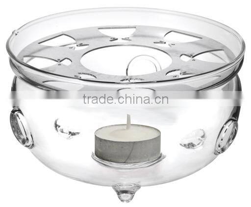 glass tea pot candle