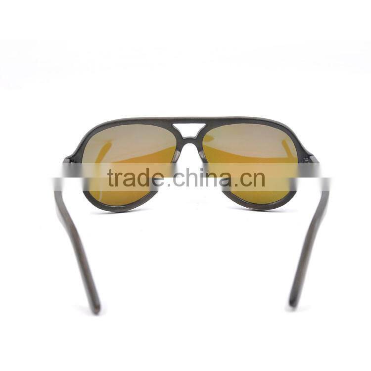2016 wooden sunglasses with mirror lens