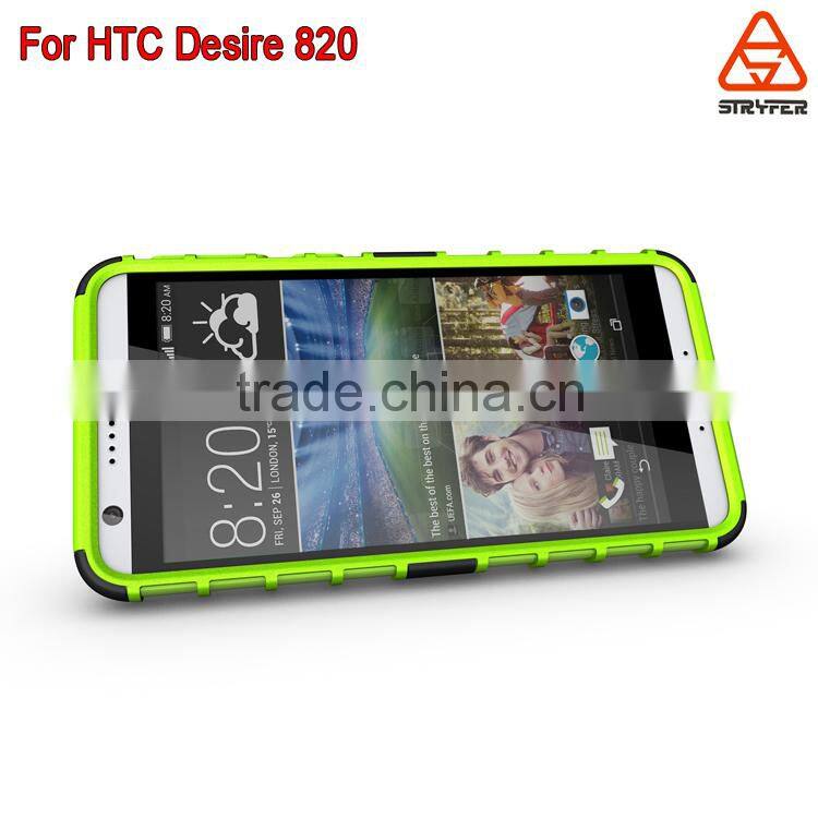 Stock Hole sale Telephone Mobile case Hard PC plus Soft TPU 2 in 1 Hybird cover for HTC Desire 820/D820u