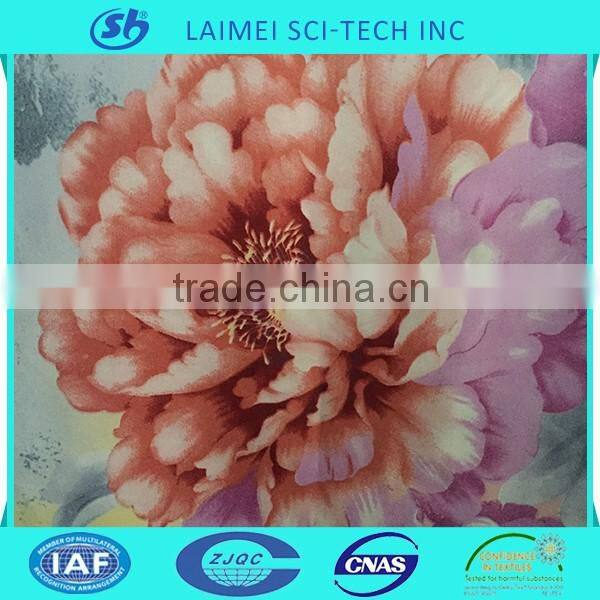 100% polyester disperse printed twill bed sheet fabric
