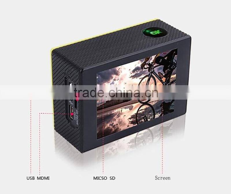 Hot 2.0 inch full hd waterproof wifi sport action camera 1080p