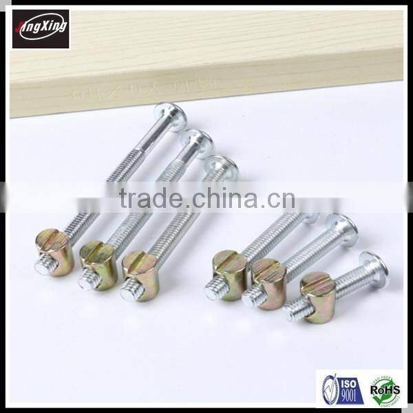 Flat head hex socket furniture bunk bed screw M5 M6 M7
