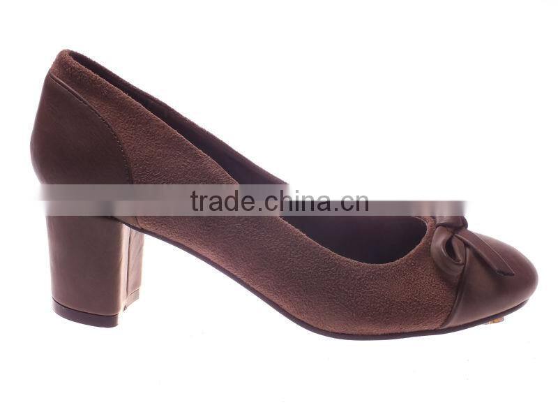 Cheap high quality ladies dress shoes mid heel