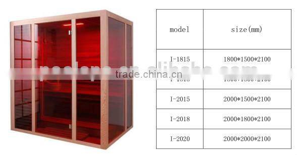 luxury personal sauna steam room / home sauna size / wooden sauna room