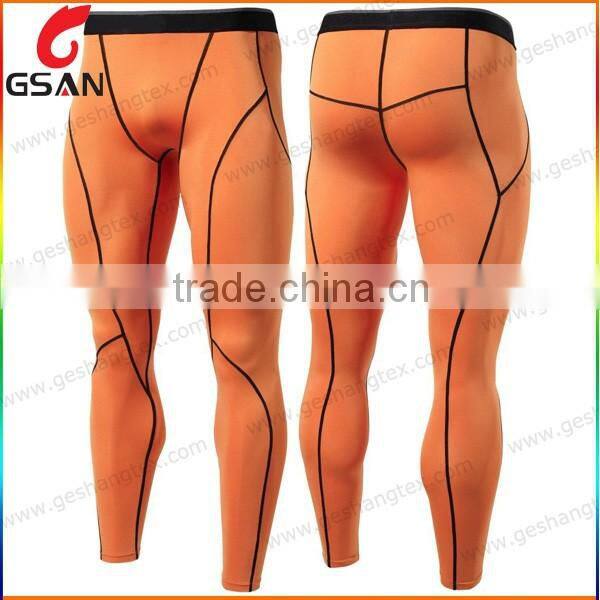 Customized men excellent quality quick dry cycling long tight pants