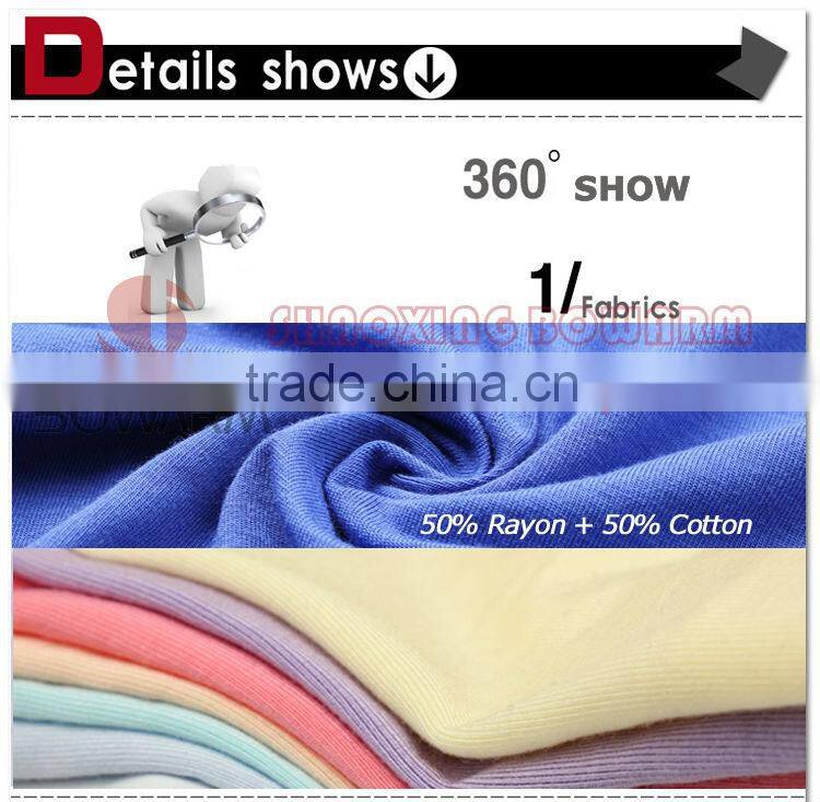 Rayon Cotton Loose Knitting Jersey Fabric For Ladies' Garments