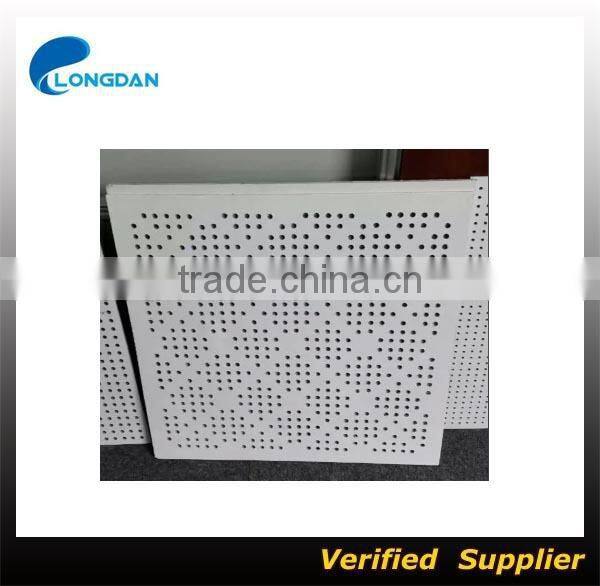 Perforated calcium silicate board