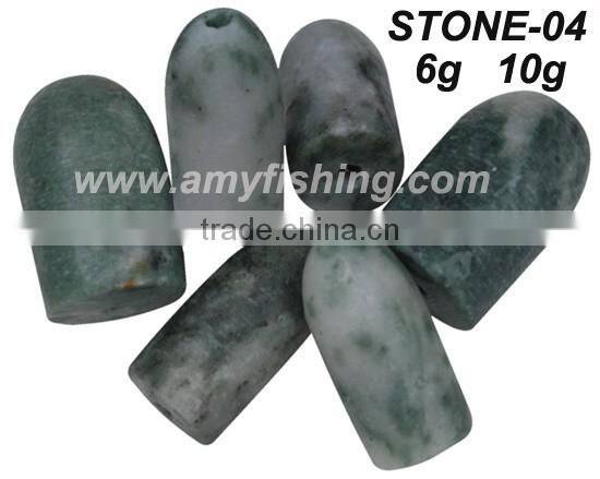 Fishing sinker high quality marble stone sinker