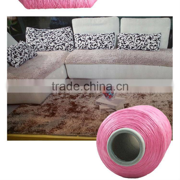 polyestser shaggy carpet yarn , colored carpet yarn
