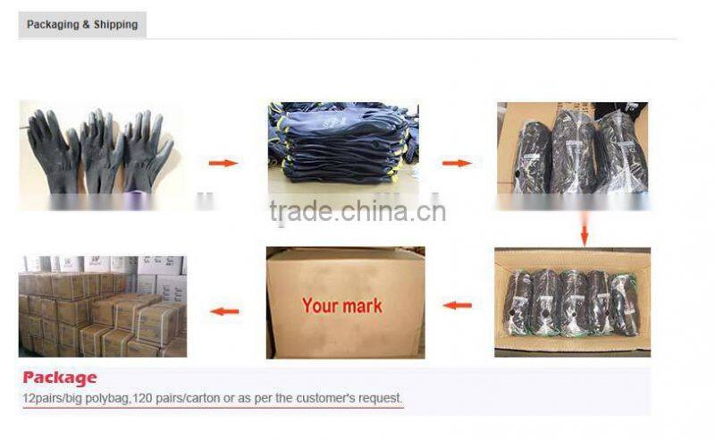 EN388 polyurethane coated working gloves