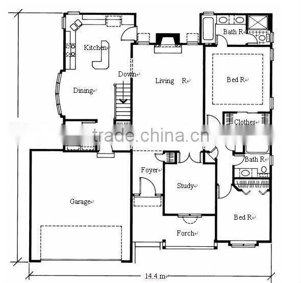 beautiful and comfortable steel structure villas/home