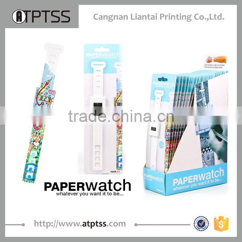 DIY hot selling tyvek paper watch for kid