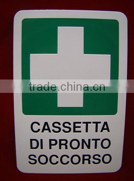 customized hazard metal warning sign