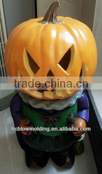 OEM Blow Molding Plastic Ghost Pumpkin Toys For Halloween Design