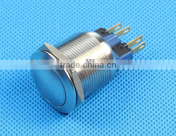 22mm latching metal push button switch