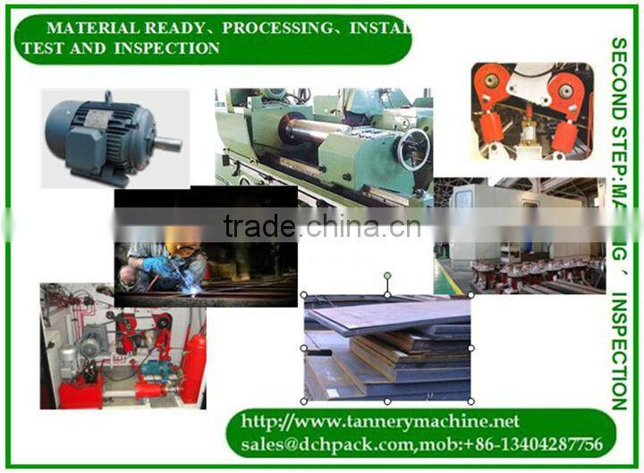 metal embossing machine for tannery machine