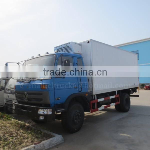 190hp New Design DONGFENG 4*2 Refrigerated cargo truck 15 ton