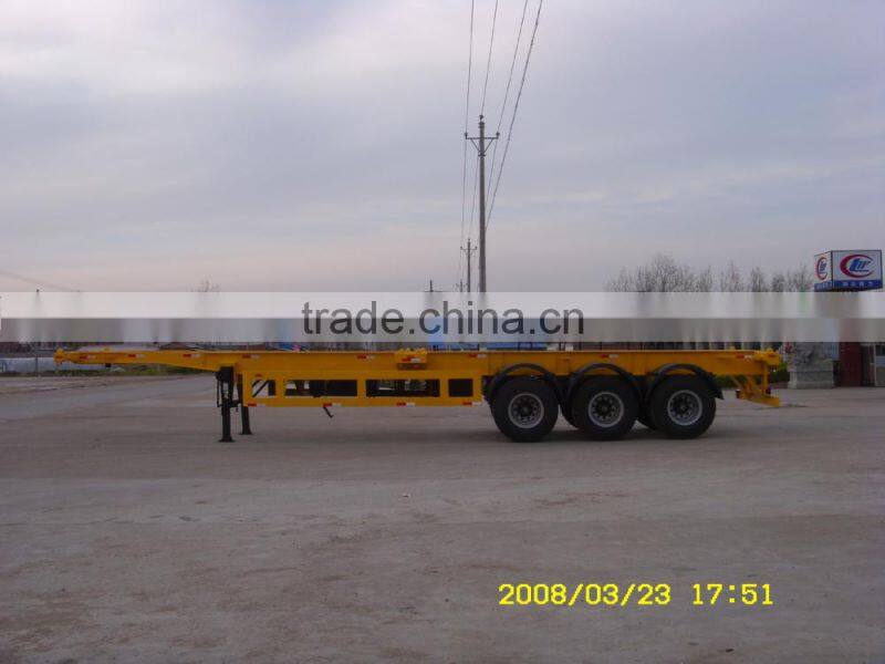 3 axles container trailer, container trailer, skeleton container trailer