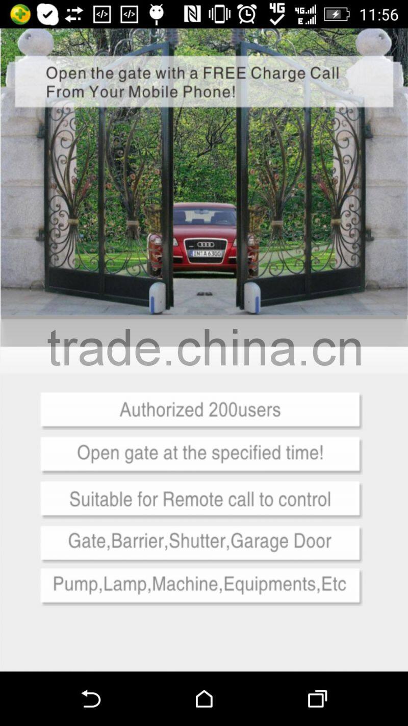 gsm gate opener with 200Authorized Users King Pigeon RTU5024