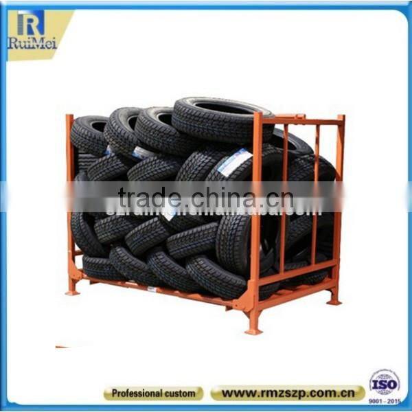 Heavy Duty Floor-Standing Metal Tire Storage Stand Holder