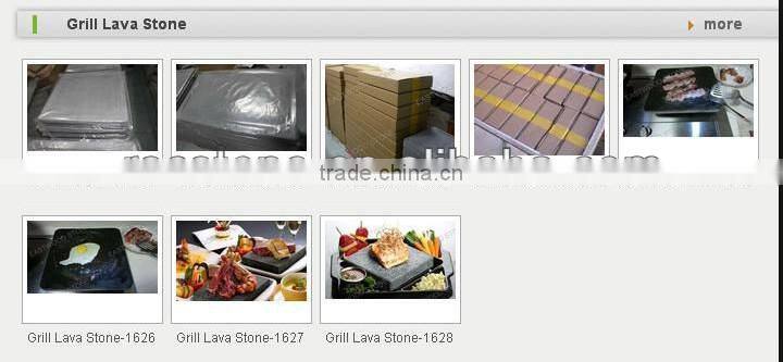 Lava stone cooking , natural stone cook