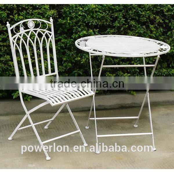 Powerlon Vintage wrought iron folding patio chair