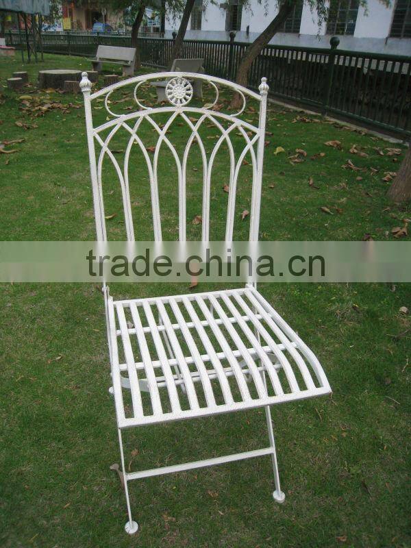 2014 New Design UK Gothic Style Round Chair Elegant Antique white color