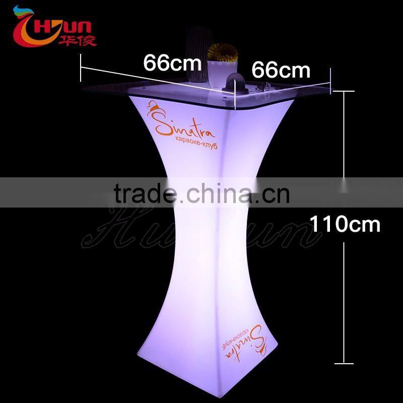 indoor and outdoor led table/weeding/party/nightclub cocktail table