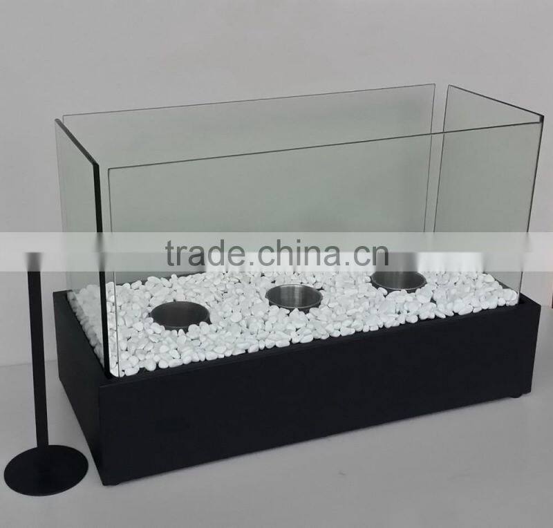 decorative square iron metal box fireplace,coffee table fireplace