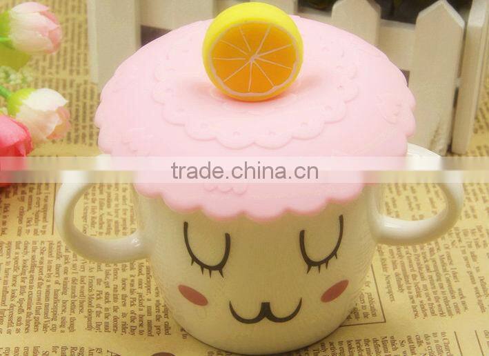 NEW Varied shape Natural Silicone cup lids