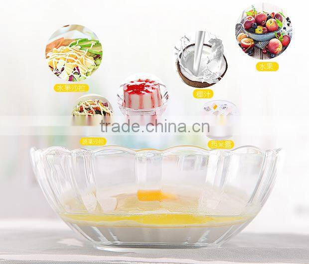 Elegant Glass Plate Salad Glass Bowl,Personalized Glass Fruit Bowl.