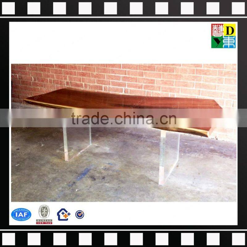 Hot sell clear acrylic lucite stool PMMA plastic lucite bench from china manufacturer