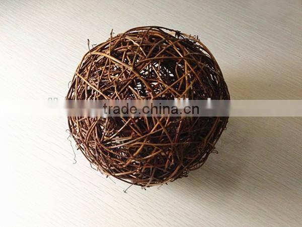 RH-YF25 Christmas home decorative weaving natural Round rattan balls