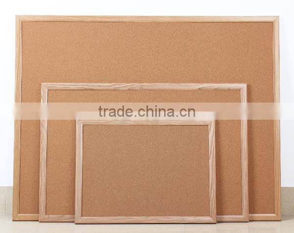 One sets of three size customized cork wood message board