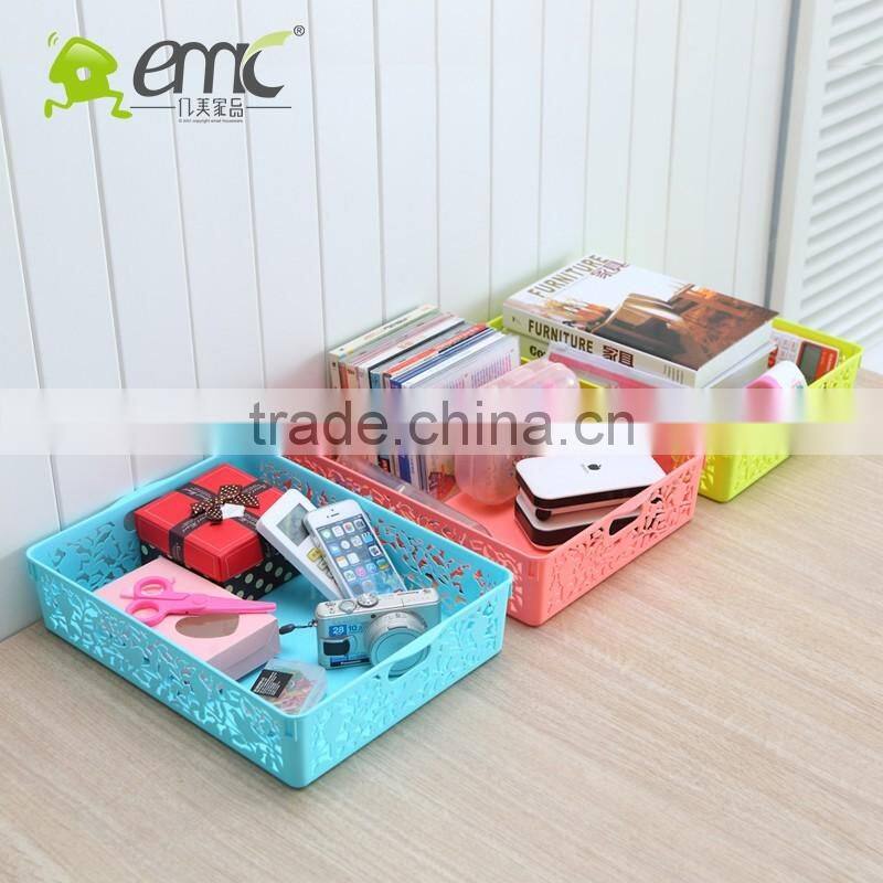 emc Plastic Baskets, plastic rectangular baskets with handle