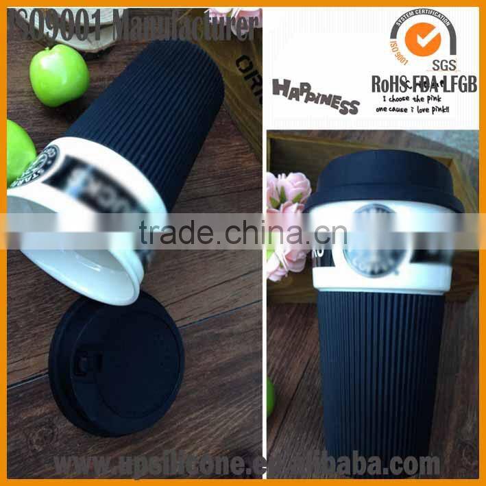 silicone sleeve for coffee cup custom mug rubber ring