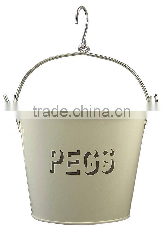 Metal Peg Bucket