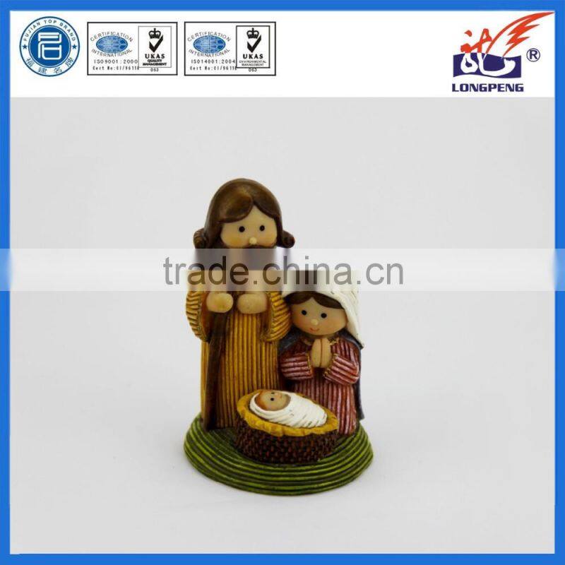 Polyresin Holy Family Nativity Figurine Decoration