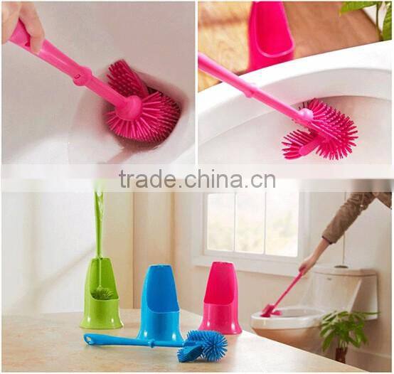 Good Quality plastic toilet brush,Toilet Brush with Holder TPR cleaning toilet