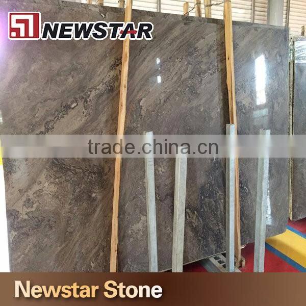 Fantasy Silver grey vein marble tiles kitchen slab