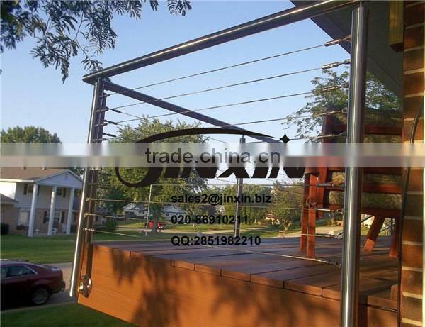 stainless steel wire railing hardware / cable railing fittings / wire mesh balustrades