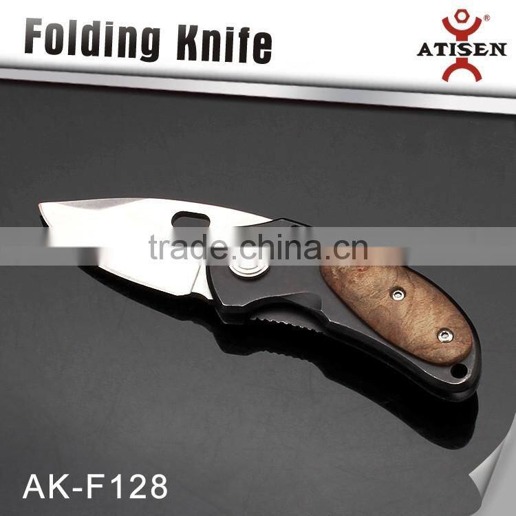 Top Quality Pocket Knife 3Cr13 Blade Wood Handle Camping Folding Knife