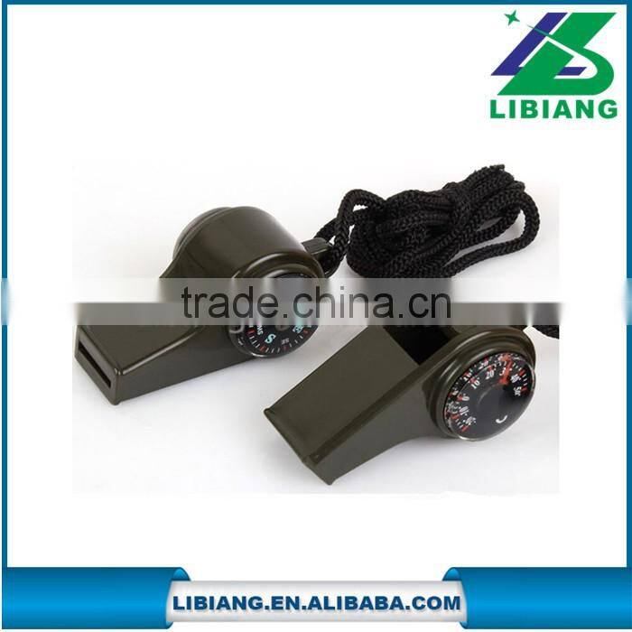 high quality whistle with compass and thermometer