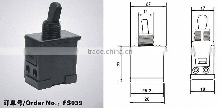 high quality dust proof trimmer switch angle grinder switch power tools spare parts 3703 039-01