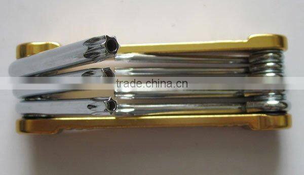 8PC Folding Hollow Star Key Wrench Set Hand Tool