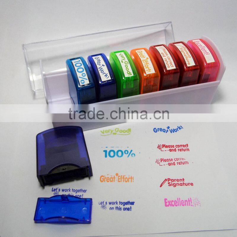 High quality self-inking motivation funny teacher stamp