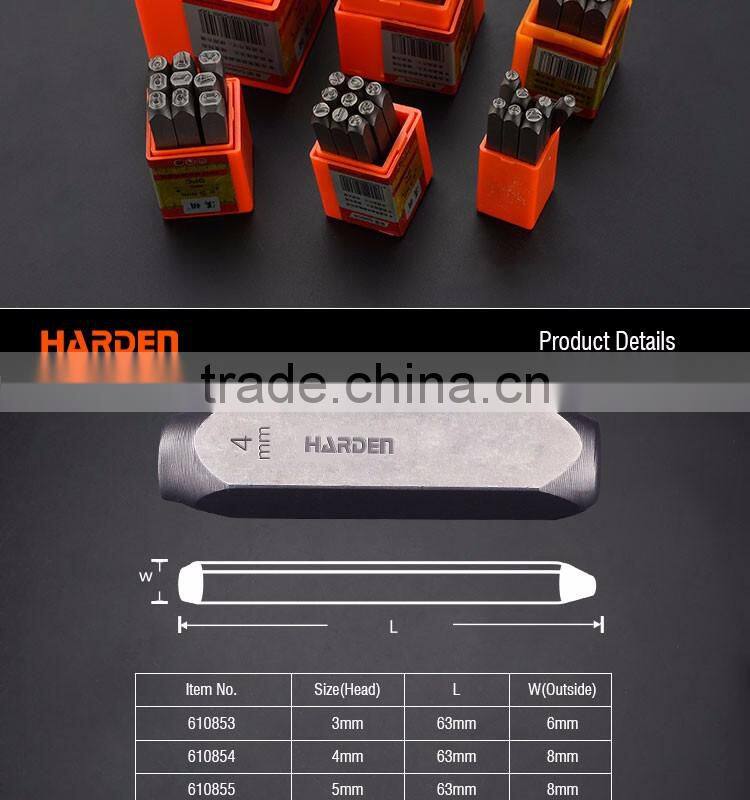 Professional 4mm 9PCS Steel Number