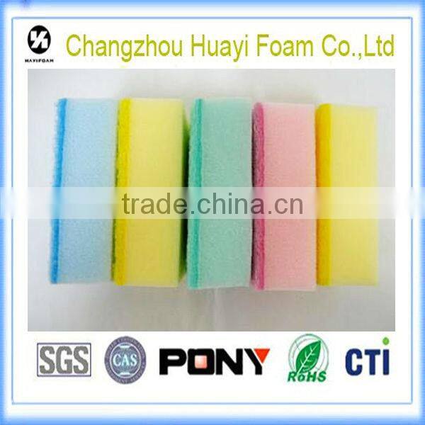 Wholesale price various shape cellulose sponge scouring pads for kitchen cleaning