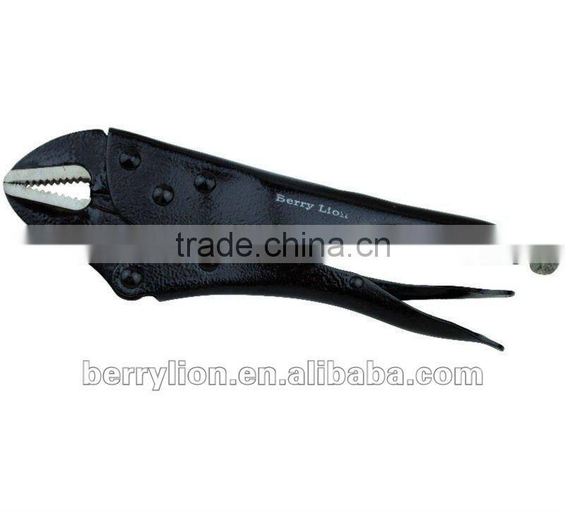 High quality black 10"electrophoresis locking pliers with straight jaw design