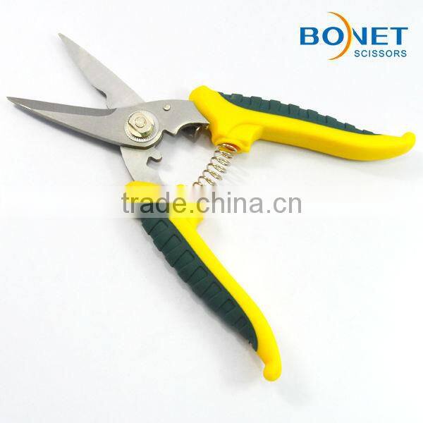 SGA0008 7-1/4" plastic handle garden plant scissors